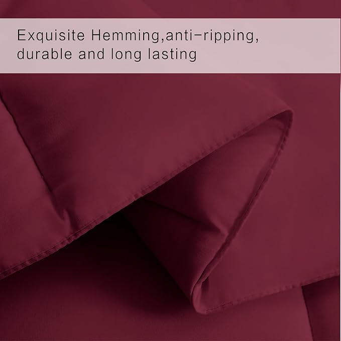 COHOME Premium Twin/Twin XL Size Comforter, All-Season Quilted Down Alternative - Image 4