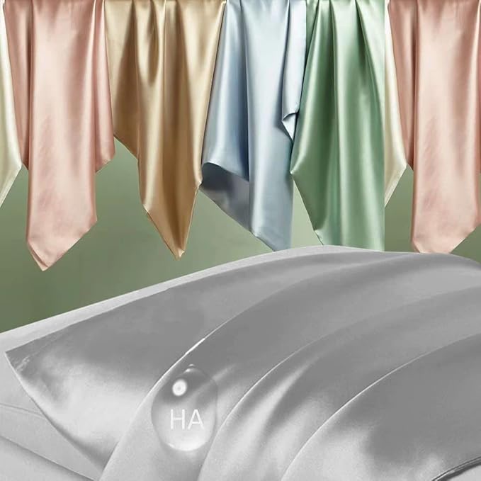 Silk Pillowcase for Hair and Skin, Mulberry Silk Pillow Cases Queen Size - Image 2