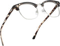 Blue Light Blocking Glasses Vintage Half Frame UV Clear Lens Anti Eyestrain by AOMASTE