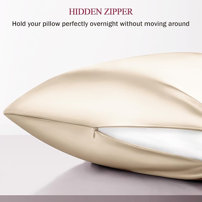 100% Silk Pillow Cases 2 Pack King Size Mulberry Silk Pillowcase Set of 2 - Image 6
