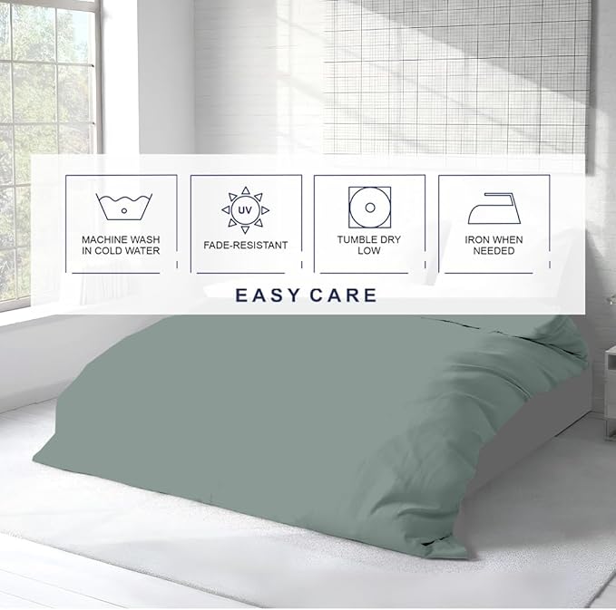 Kotton Culture 1 Pc King Size Duvet Cover Only -100% Egyptian Cotton 600 Thread - Image 6