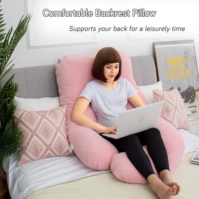 60 Inch Pregnancy Pillows for Sleeping, Extra Large U Shaped Body Pillow - Image 8