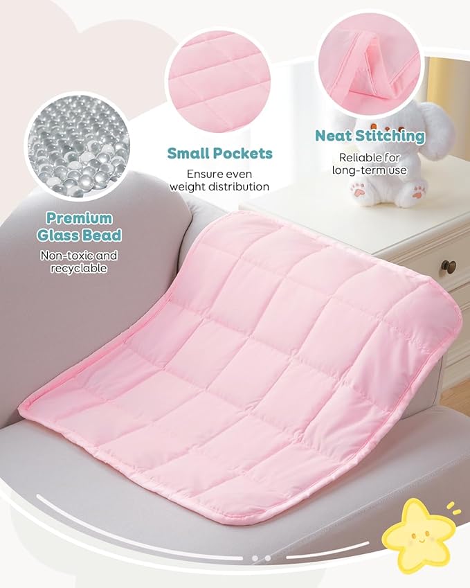 Topblan Weighted Lap Blanket 2 lbs, Summer Breathable Mini Weighted Lap Pad - Image 4