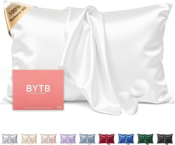 Silk Pillow Cases Queen Size 100% Mulberry Silk Pillowcase by BRINGYOUTHEBEST