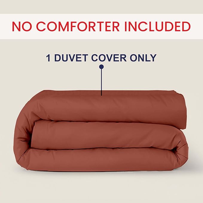 Kotton Culture 1 Pc 120" x 98" Duvet Cover Oversized King 100% Egyptian Cotton - Image 2