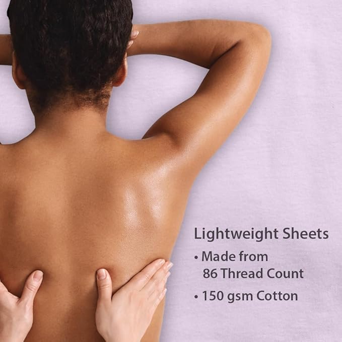 ForPro Premium Flannel 3-Piece Massage Sheet Set, English Rose, - Image 7