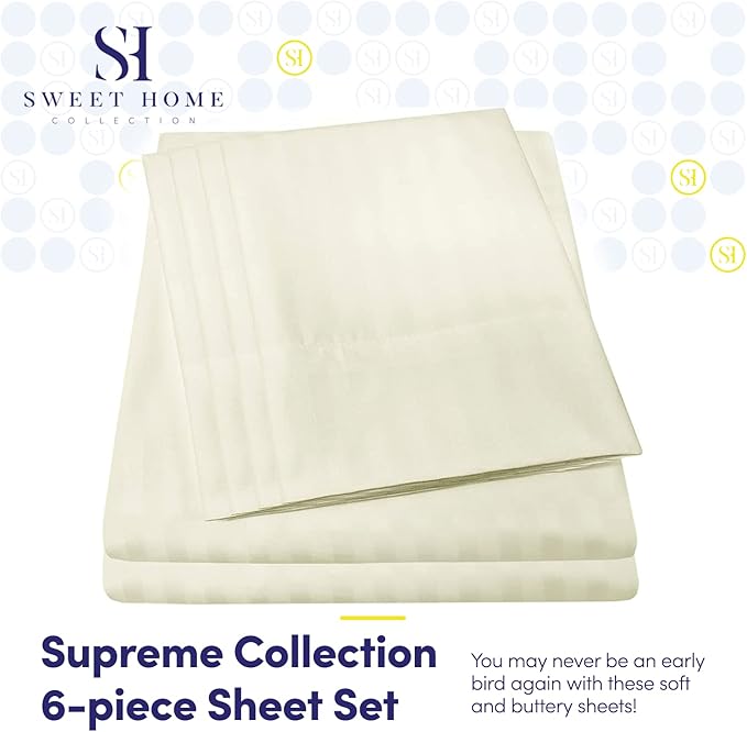 Dobby Stripe Queen Sheets - Image 2