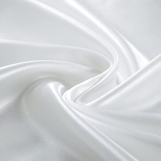 Homiest White Satin Flat Sheet - Image 3