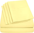 RV Queen Sheets Pale Yellow by SweetHomeCollection