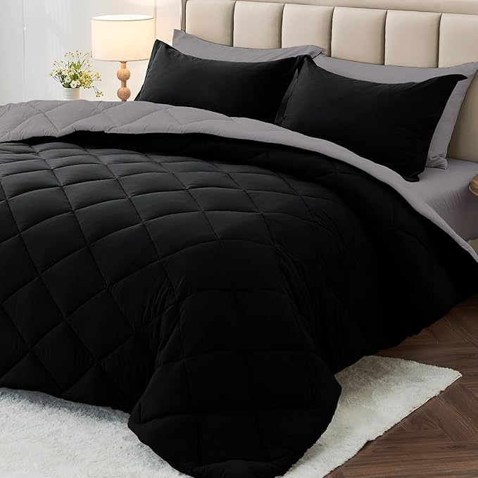 MUXHOMO 5 Pieces Twin XL Comforter Set, Reversible Bed in a Bag Twin XL Size by MUXHOMO