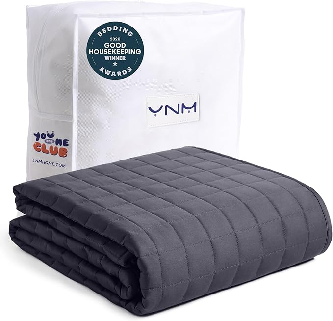 YnM King Size Weighted Blanket for Adults, Exclusive Smallest Compartments by YNM