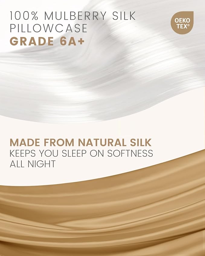THXSILK Set of 2 100% Mulberry Silk Pillowcase - Image 2