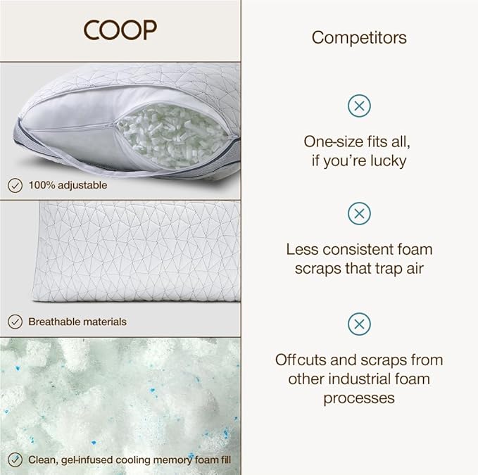 Coop Home Goods Eden Bed Pillow Queen Size - Image 8