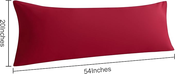 NTBAY Body Pillow Cases Set, 2 Pack Brushed Microfiber 20x54 Inches, Stain - Image 5