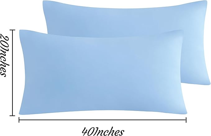 NTBAY King Pillow Cases Set of 2, 2 Pack Brushed Microfiber 20x40 Pillow Cases - Image 6