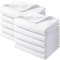 Preboun 10 Pack Queen Flat Sheets 90" x 102" Soft Microfiber Sheets Bulk by Preboun