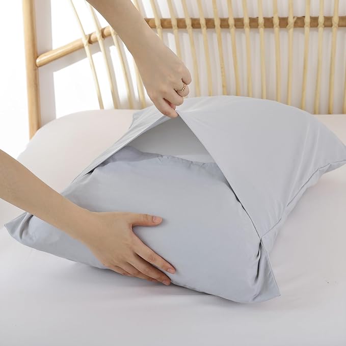 ROSGONIA Comforter Full Size for Girls Boys Teens Light Grey - Image 7
