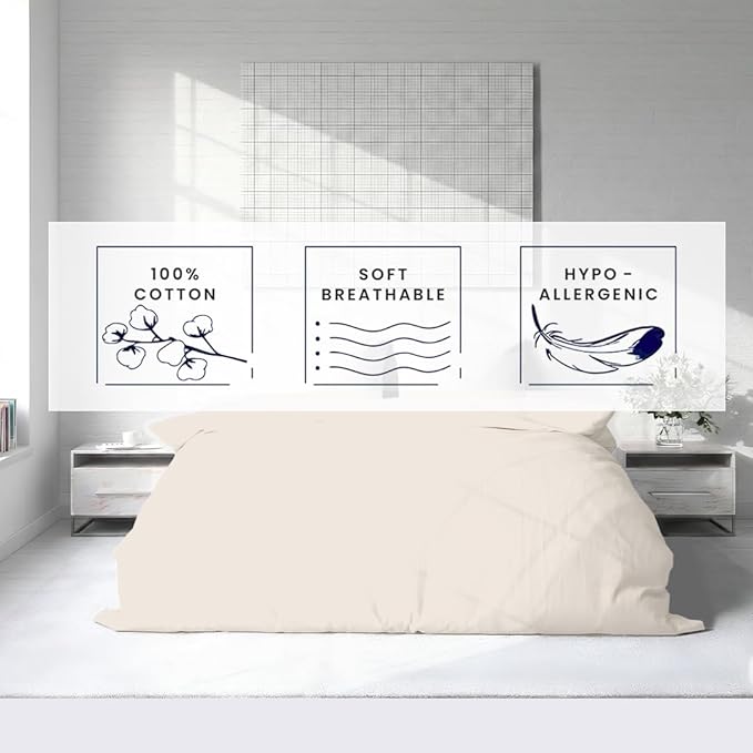 Kotton Culture 1 Pc California King Duvet Cover Only-100% Egyptian Cotton 600 - Image 5