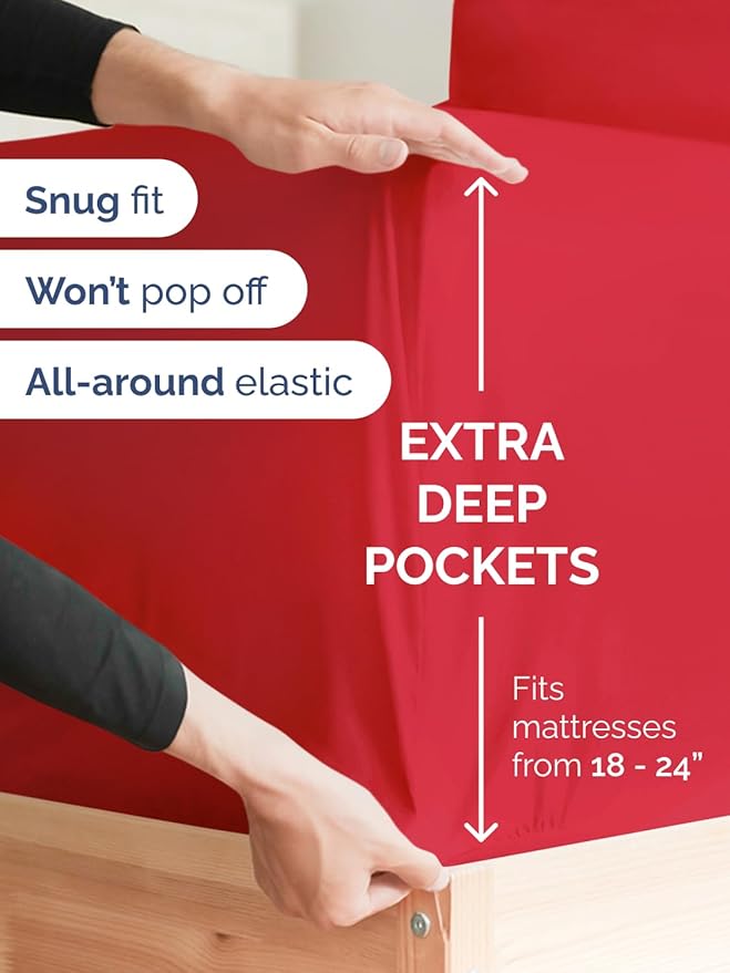 Extra Deep King Fitted Sheet - Image 2