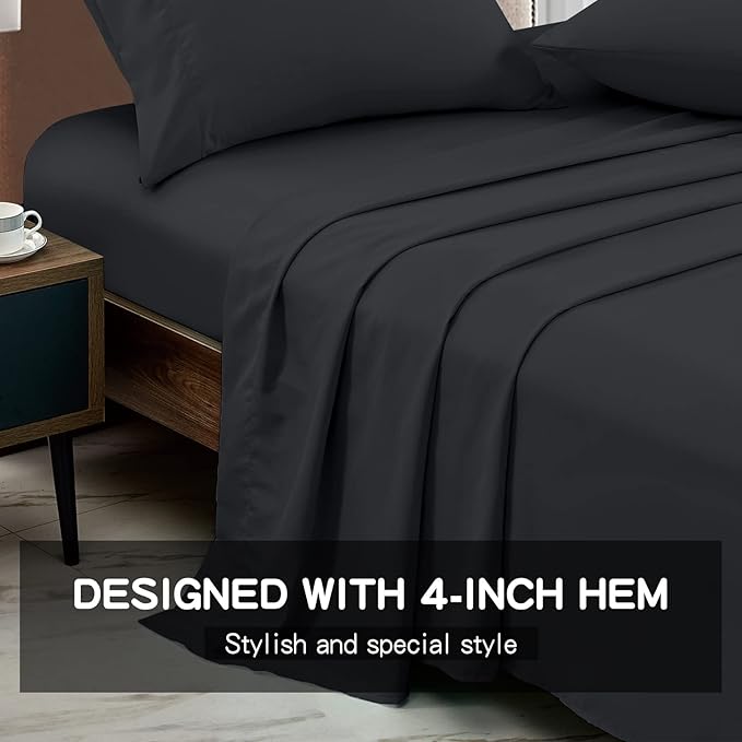 FreshCulture Twin XL Flat Sheets Only 2 Pack - Image 2