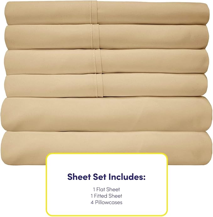 Sweet Home Collection 6 Piece 1500 Supreme Collection Brushed Microfiber Deep - Image 4