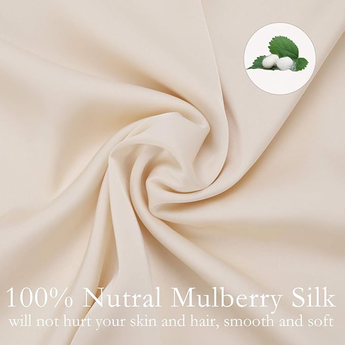 JOGJUE 2 Pack 100% Mulberry Silk Pillowcases, Standard Size - Image 3