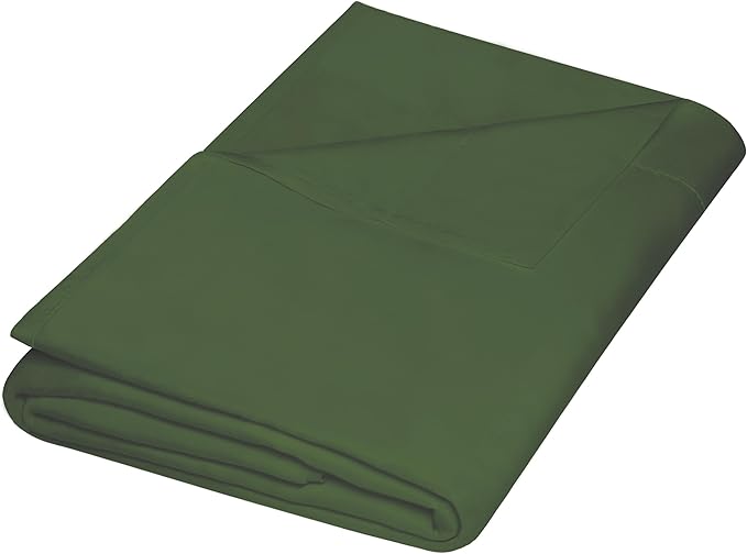 ZPECC Queen Flat Sheet Only 1 Pack, Durable Olive Green Top Bed Sheets by ZPECC-ABrandThatHasBeenFocusedOnBabyProductsFor18Years