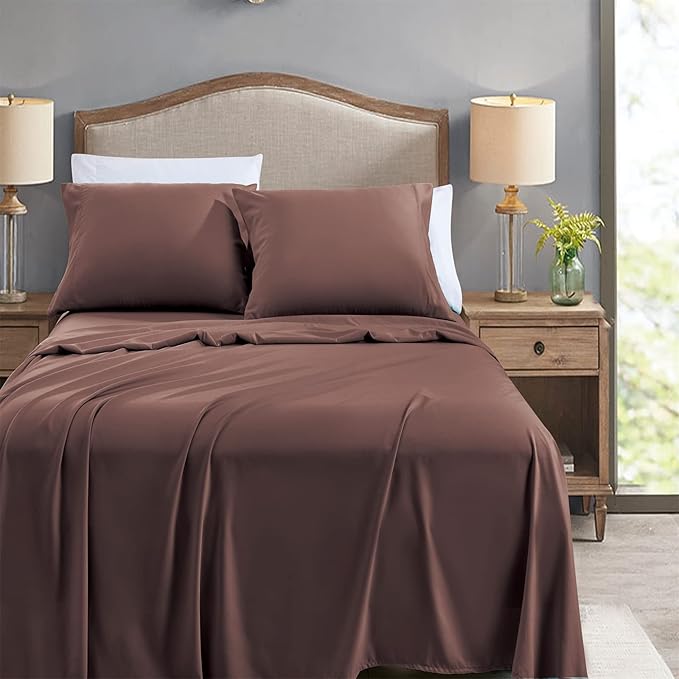 FreshCulture Twin Flat Sheets Only, Soft Microfiber Bedding Sheets - Image 2