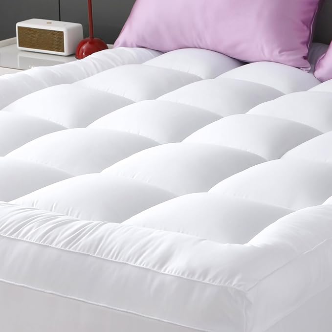 YUGYVOB Mattress Pad Extra Thick, and Breathable Twin Mattress Topper 8-21" by PremiumHomeLinens
