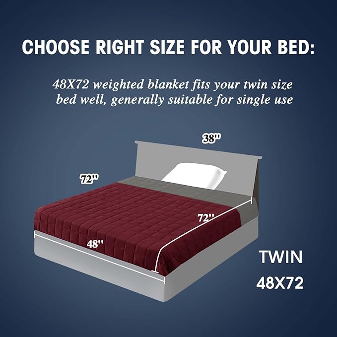 yescool Weighted Blanket for Adults Cooling Heavy Blanket for Sleeping Perfect - Image 2