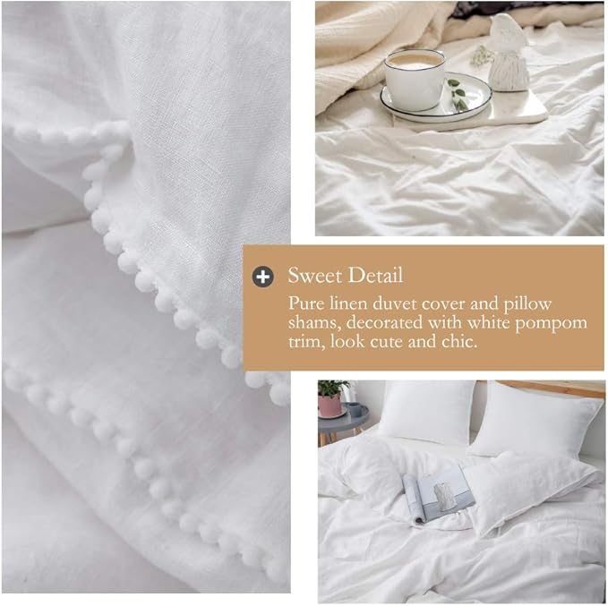 Simple&Opulence 100% Washed Linen Duvet Cover - Image 2