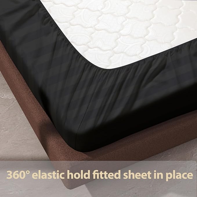 100% Egyptian Cotton Fitted Sheet Twin Size, 600 Thread Count, Single Fitted - Image 6