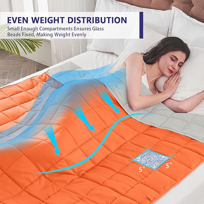 yescool Weighted Blanket for Adults Cooling Heavy Blanket for Sleeping Perfect - Image 2