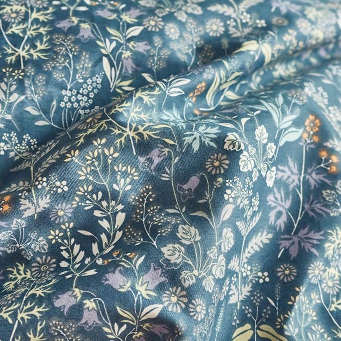 mixinni Small Blue Flower Duvet Cover Twin XL Teen Girls Floral Duvet Comforter - Image 3
