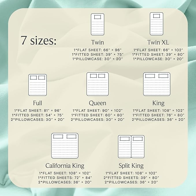 LuxClub 3 PC Twin Sheet Set, Deep Pockets Wrinkle Free Cooling Bed Sheets Hotel - Image 4