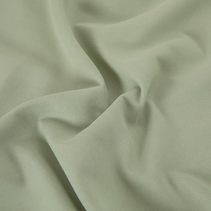 Twin Flat Sheet Only，66x96Inch Sage Green - Image 6