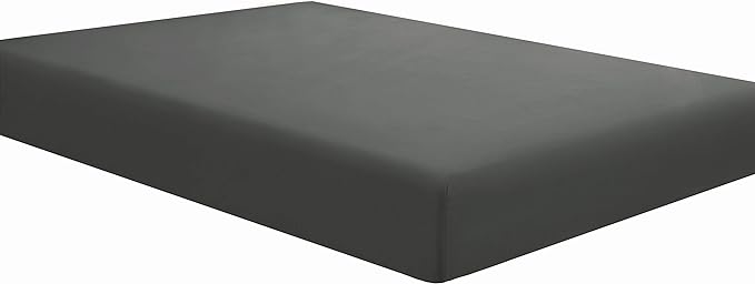 Sfoothome Fitted Sheet Dark Gray, 14 Inch Deep Pocket, Twin XL Bed Fitted Sheet by Sfoothome