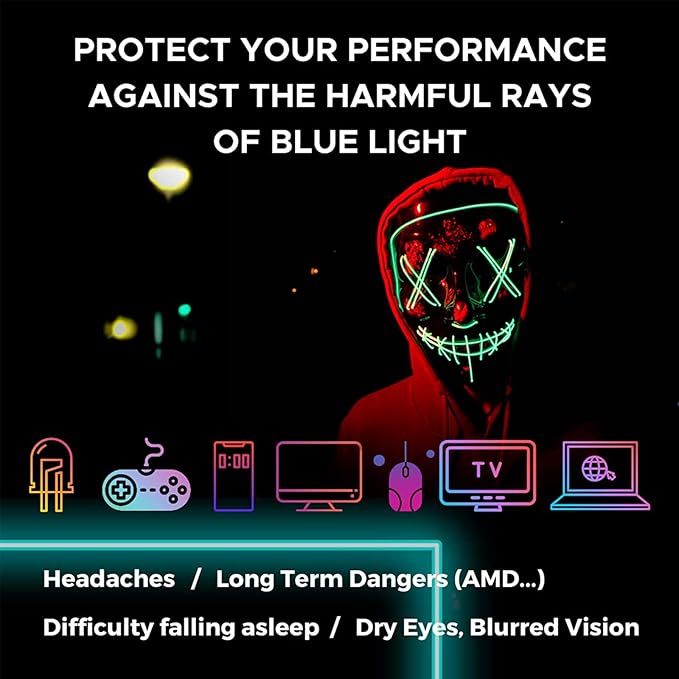 Okany Blue Light Blocking Glasses Gaming Computer Glasses Powerful Professional - Image 7