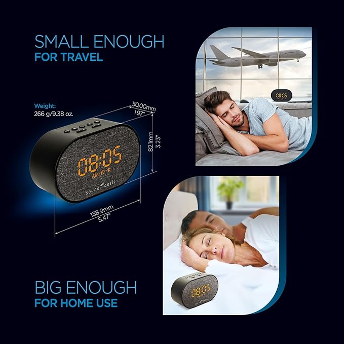 Sound Oasis® Bluetooth® Sleep Sound Therapy System® Alarm Clock - Image 5