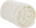 Knitted Weighted Blanket for Adult, No Beads Heavy Blanket 60” x 80'' 10lbs by Unknown