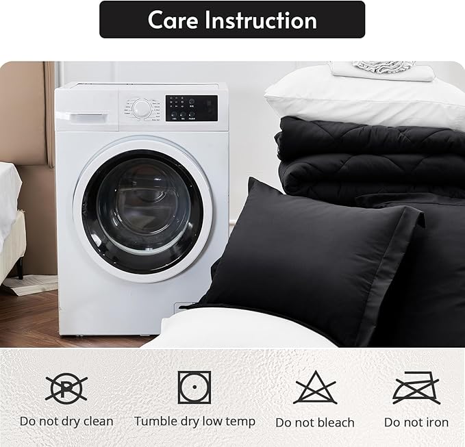MUXHOMO 7 Pieces Full Comforter Set, Reversible Bed in a Bag Full Size - Image 9