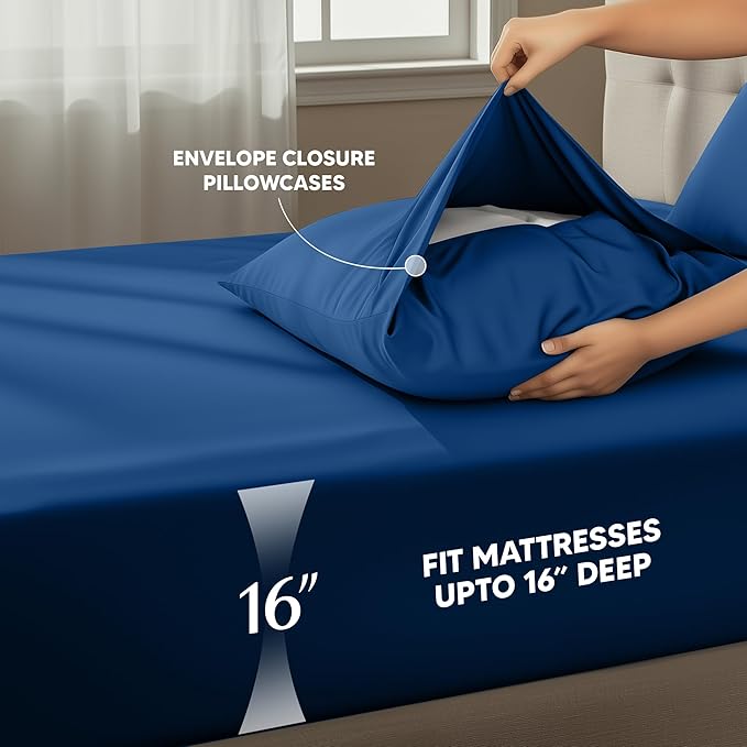 Utopia Bedding Queen Size Sheet Set – 4 Piece Bed Sheets, Soft and Breathable - Image 4