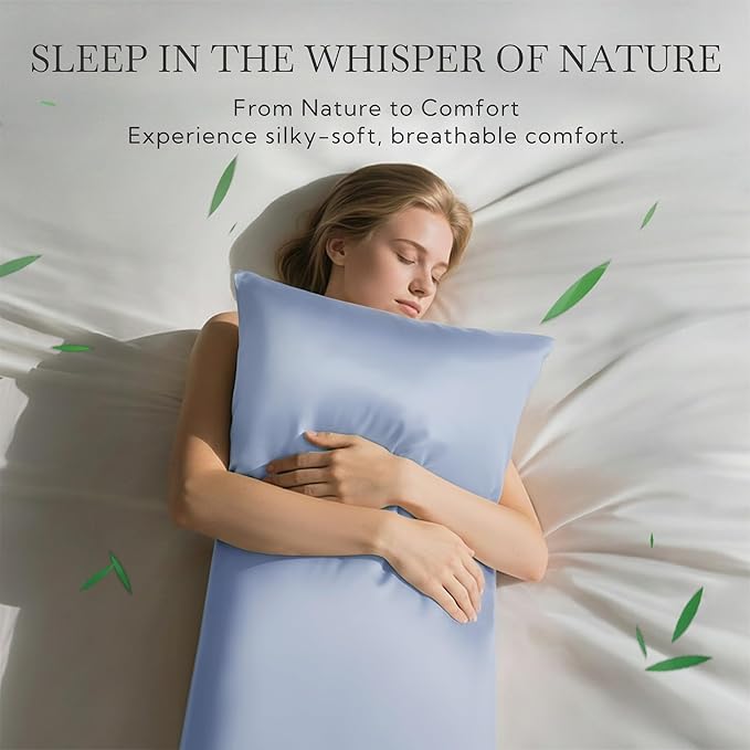 MR&HM Queen Pillow Cases Set of 2, Cooling Pillow Case - Image 2