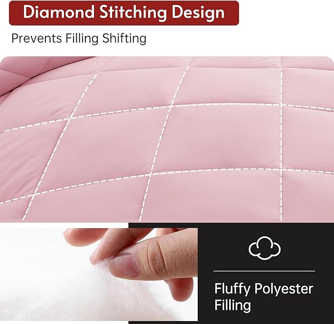 MUXHOMO 7 Pieces Full Comforter Set, Reversible Bed in a Bag Full Size - Image 7