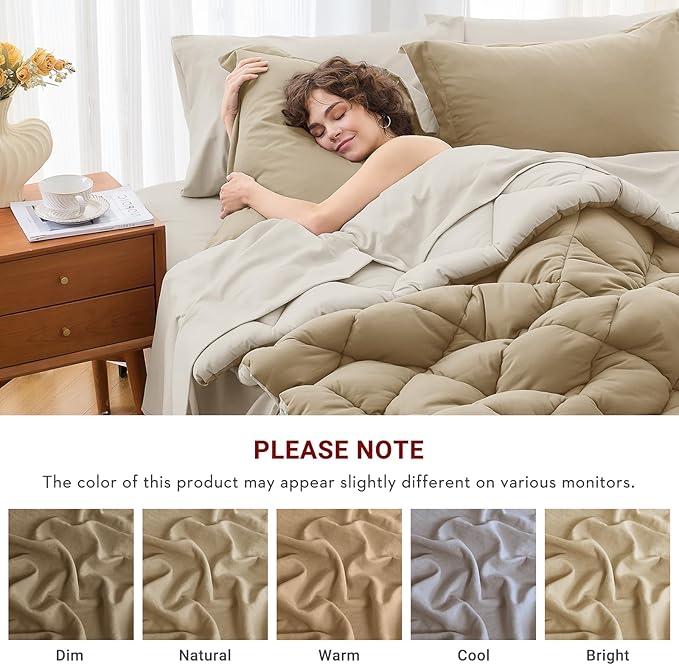 MUXHOMO 5 Pieces Twin XL Comforter Set, Reversible Bed in a Bag Twin XL Size - Image 4