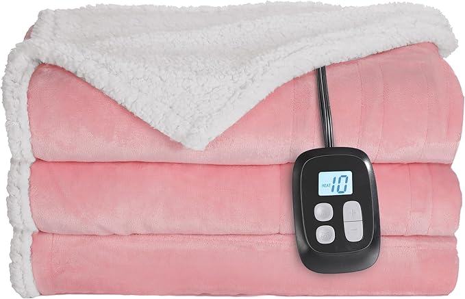 LaffyLo Electric Heated Blanket Twin Size 62 x 84, Fast Heating Blanket - Image 7