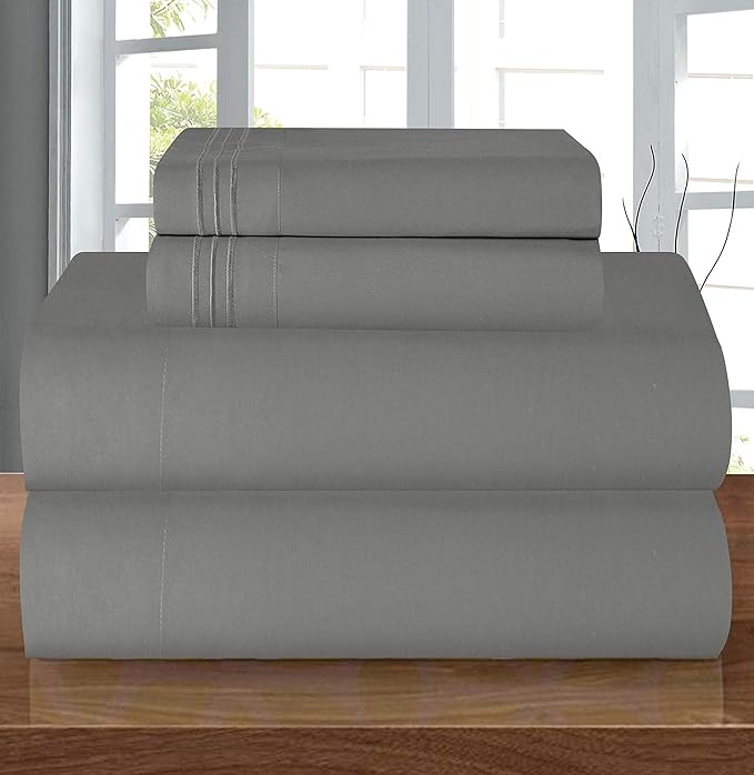 Elegant Comfort Luxury 1500 Premium Hotel Quality Microfiber 4-Piece Sheet Set by ELEGANTCOMFORT