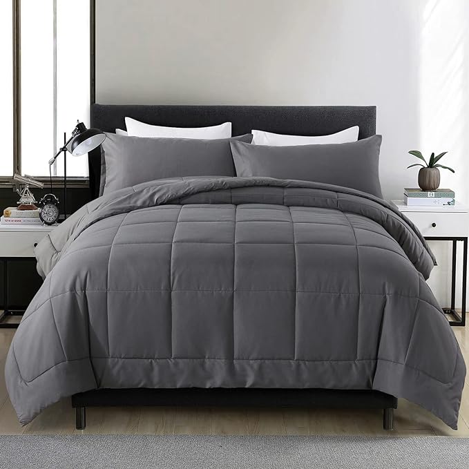 DOWNCOOL King Size Comforter Set -All Season Bedding Comforters Sets by DOWNCOOL