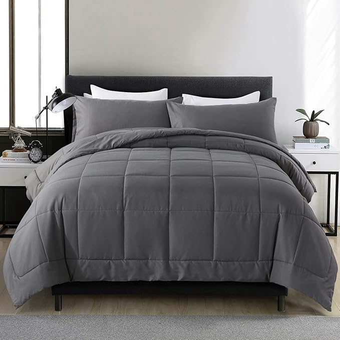 DOWNCOOL Queen Comforter Set -All Season Bedding Comforters Sets by DOWNCOOL