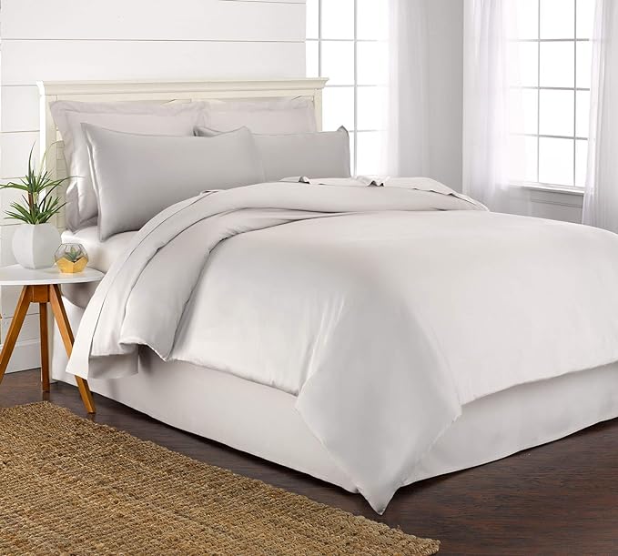 Queen Duvet Cover by Pure Bamboo, 3 Piece Set, Genuine 100% Organic Viscose by PureBamboo